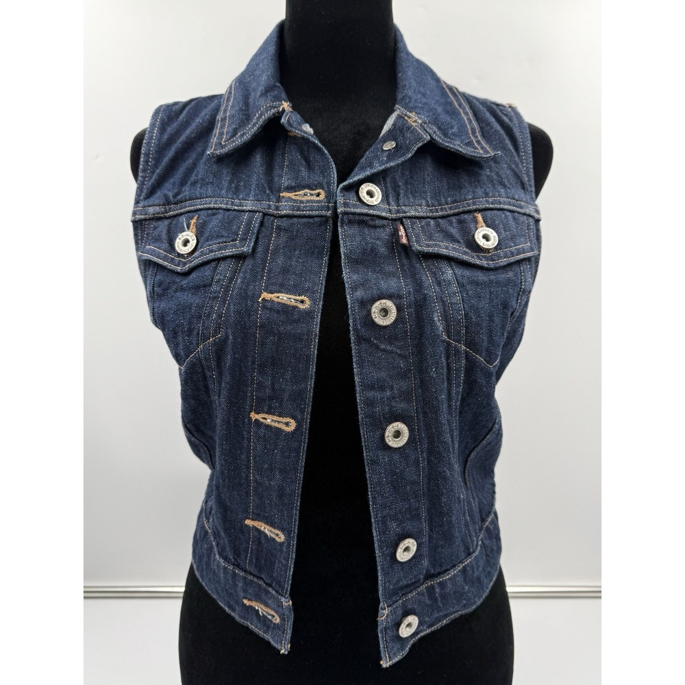 Levis Women's Vest Top Denim Size XS